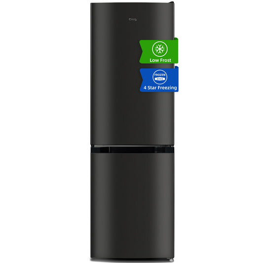 CHiQ FBM157L4EU 157L Fridge Freezer, 70/30, Black, 48cm Wide, E-Rated