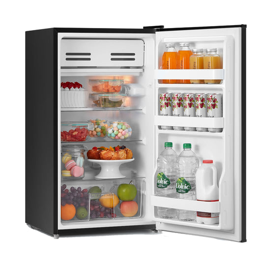 COMFEE' RCD93BL2(E) 93L Under Counter Fridge, Black, Reversible Door